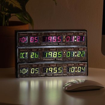 Lampe murale 3D Retour vers le Futur
