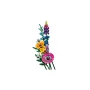 Bouquet LEGO de fleurs sauvages avec marguerite rose, lavande violette, coquelicots orange et petites fleurs bleues Bouquet LEGO de fleurs sauvages avec marguerite rose, lavande violette, coquelicots orange et petites fleurs bleues