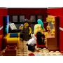 Intérieur du club de jazz LEGO avec chanteuse aux cheveux bouclés, pianiste blonde, piano, bar éclairé et lapin blanc Intérieur du club de jazz LEGO avec chanteuse aux cheveux bouclés, pianiste blonde, piano, bar éclairé et lapin blanc