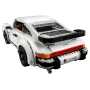 Porsche 911 Turbo LEGO blanche vue arrière avec toit ouvrant, aileron noir et plaque S-CU 6000