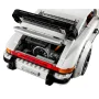 Vue arrière de la Porsche 911 LEGO avec coffre ouvert révélant le moteur détaillé, plaque S-CU 6000 et bande rouge Porsche