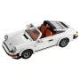 Porsche 911 LEGO blanche décapotable avec toit Targa amovible et intérieur orange détaillé