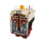 Cross-section of LEGO Titanic showing all interior decks, cabins, engine room and yellow funnel Cross-section of LEGO Titanic showing all interior decks, cabins, engine room and yellow funnel