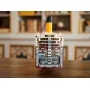 Cross-section view of LEGO Titanic showing detailed interior with cabins, rooms and iconic orange funnel Cross-section view of LEGO Titanic showing detailed interior with cabins, rooms and iconic orange funnel