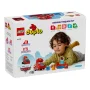 LEGO DUPLO Mack at the Race box showing child playing with red Mack truck and racing track elements from Disney Pixar Cars