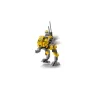 Camminatore AT-RT giallo con piloto clone trooper del 327º Corpo, equipaggiato con cannone blaster e antenne
