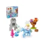 LEGO DUPLO set met Elsa figuur op Nokk, salamander Bruni, steenreus en kleurrijke boom uit het Betoverde Bos